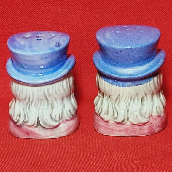 Vintage Uncle Sam Head Salt and Pepper Shakers - Picture 2 of 12